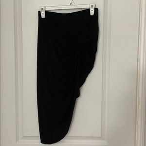 🖤 black tie up maxi skirt